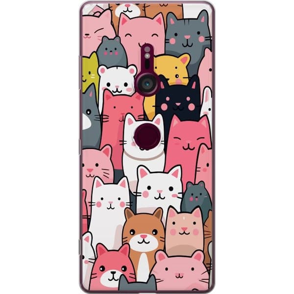 Mobilskal till Sony Xperia XZ3 med Kattmönster motiv