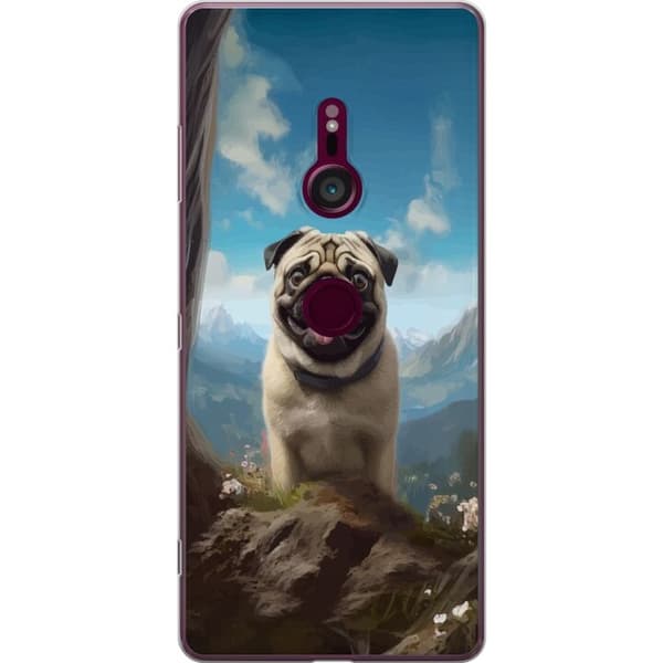Mobilskal till Sony Xperia XZ3 med Glad Hund motiv