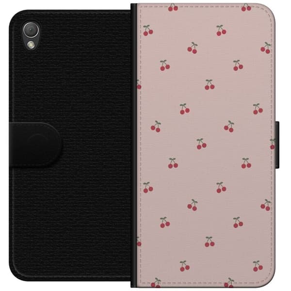 Lompakkokotelo Sony Xperia Z3-laitteelle, jossa on Kirsikka kuvio