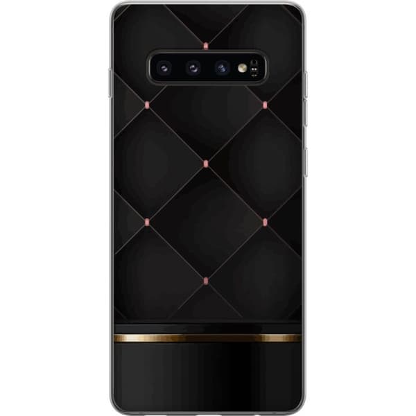 Kännykkäkuori Samsung Galaxy S10-laitteelle, jossa on Ylellinen linja kuvio