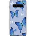 Miniatyrbillede 1 af 2: Mobilcover til Samsung Galaxy S10 med Blå sommerfugle motiv