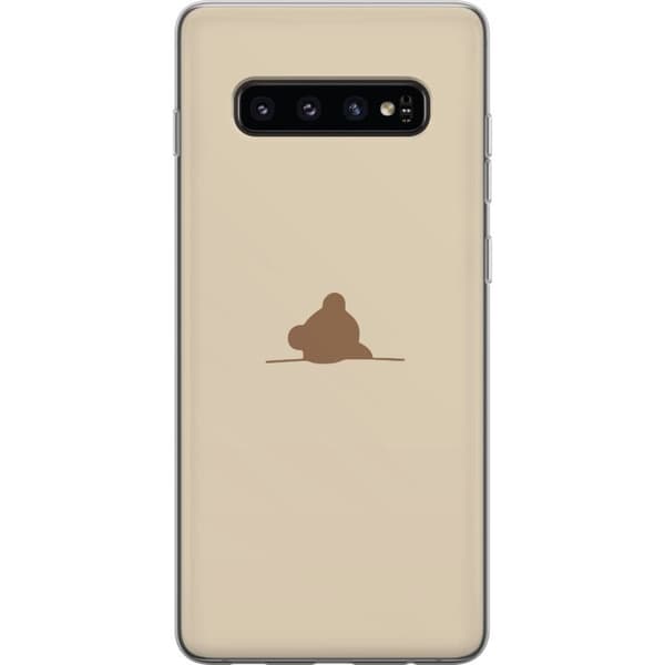 Mobildeksel til Samsung Galaxy S10 med Nalle motiv