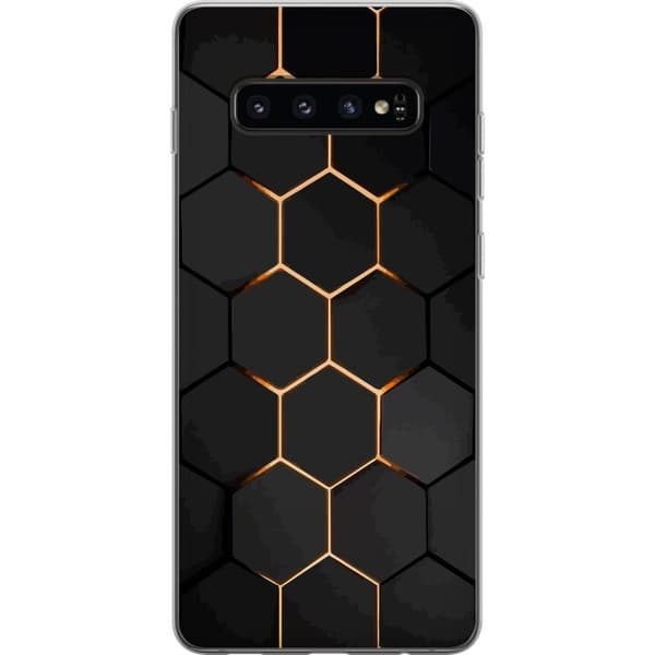 Mobildeksel til Samsung Galaxy S10 med Luksuriøst Mønster motiv