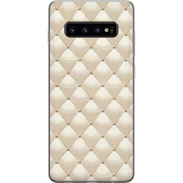 Mobildeksel til Samsung Galaxy S10 med Gullglans motiv