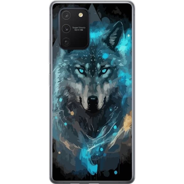 Kännykkäkuori Samsung Galaxy S10 Lite-laitteelle, jossa on Susi kuvio