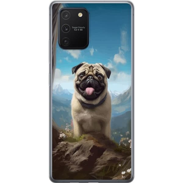 Mobilskal till Samsung Galaxy S10 Lite med Glad Hund motiv