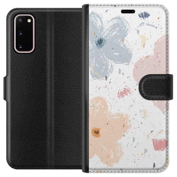 Tegnebogsetui til Samsung Galaxy S20 med Blomster motiv