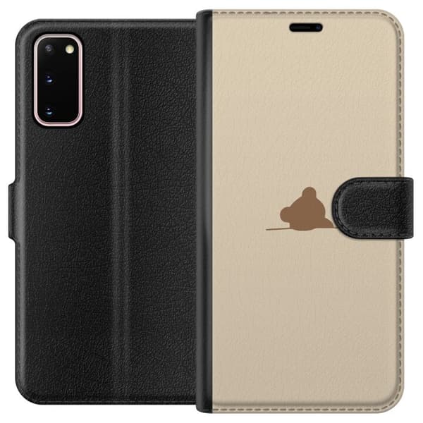 Tegnebogsetui til Samsung Galaxy S20 med Nalle motiv