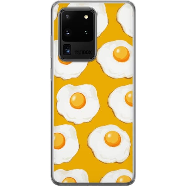 Kännykkäkuori Samsung Galaxy S20 Ultra-laitteelle, jossa on Paistettu muna kuvio