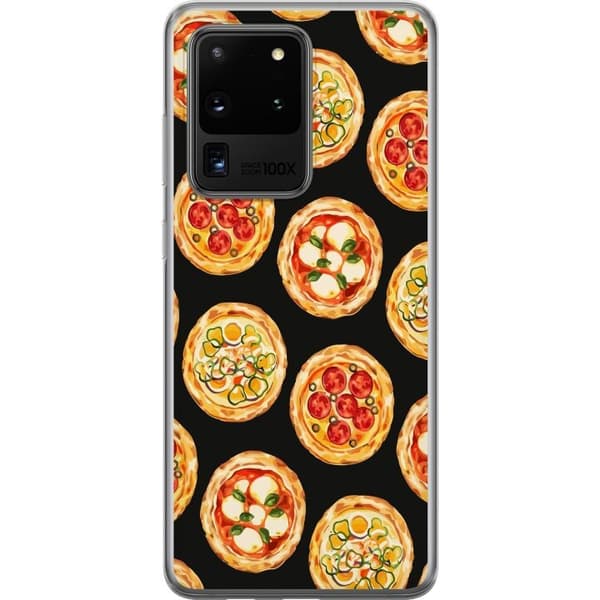Kännykkäkuori Samsung Galaxy S20 Ultra-laitteelle, jossa on Pizza kuvio
