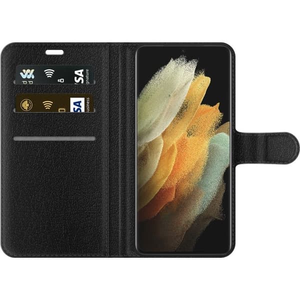 Tegnebogsetui til Samsung Galaxy S21 Ultra 5G med Blomster motiv