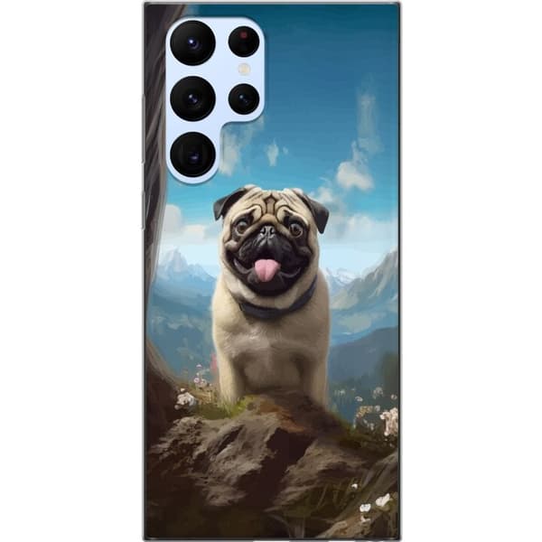 Mobilcover til Samsung Galaxy S22 Ultra 5G med Glad Hund motiv