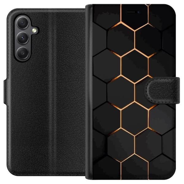 Plånboksfodral till Samsung Galaxy S23 FE med Lyxigt Mönster motiv