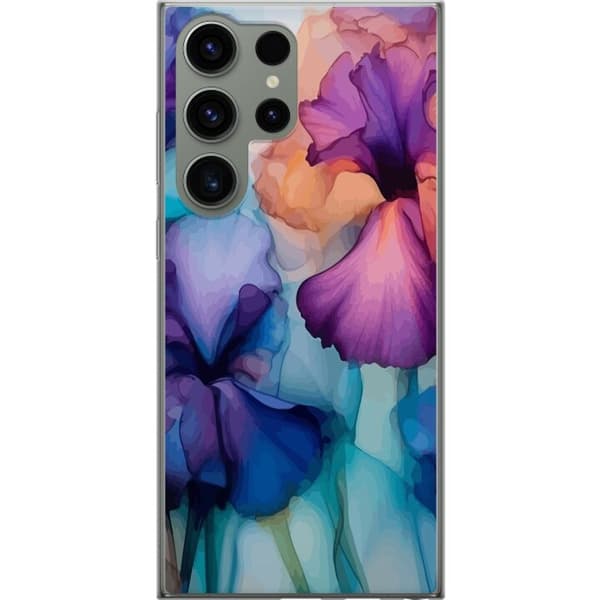 Kännykkäkuori Samsung Galaxy S23 Ultra-laitteelle, jossa on Maagiset kukat kuvio