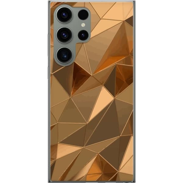 Mobilcover til Samsung Galaxy S23 Ultra med 3D Guld motiv