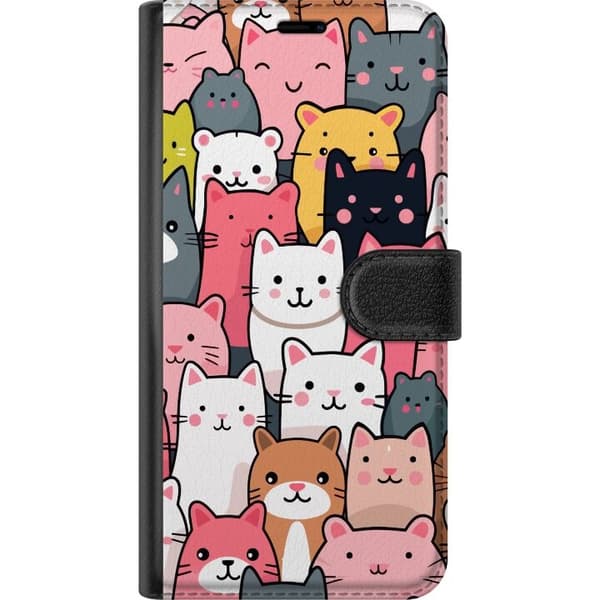 Lommeboketui til Samsung Galaxy S24+ med Kattmønster motiv