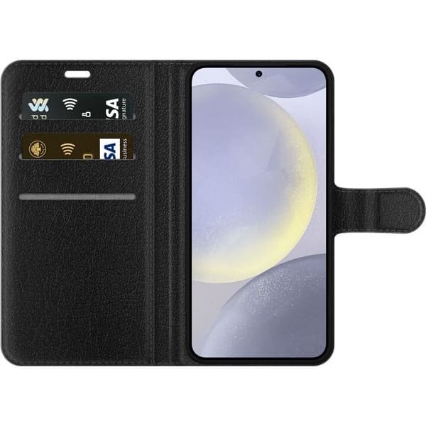 Lommeboketui til Samsung Galaxy S24+ med Kattmønster motiv