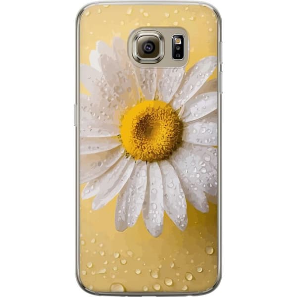 Kännykkäkuori Samsung Galaxy S6-laitteelle, jossa on Posliinikukka kuvio