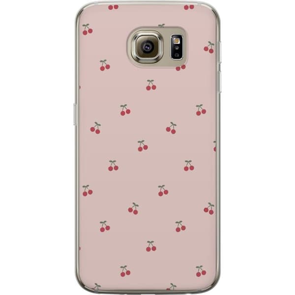 Kännykkäkuori Samsung Galaxy S6-laitteelle, jossa on Kirsikka kuvio
