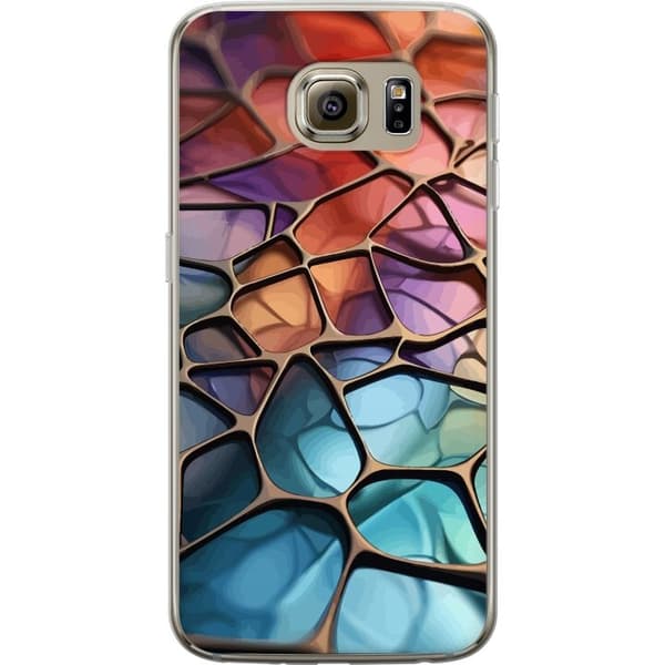 Mobilcover til Samsung Galaxy S6 med Metallict mønster motiv