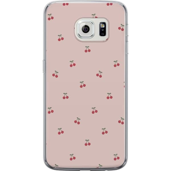 Kännykkäkuori Samsung Galaxy S6 edge-laitteelle, jossa on Kirsikka kuvio
