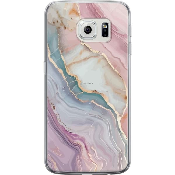 Mobildeksel til Samsung Galaxy S6 edge med Marmor motiv
