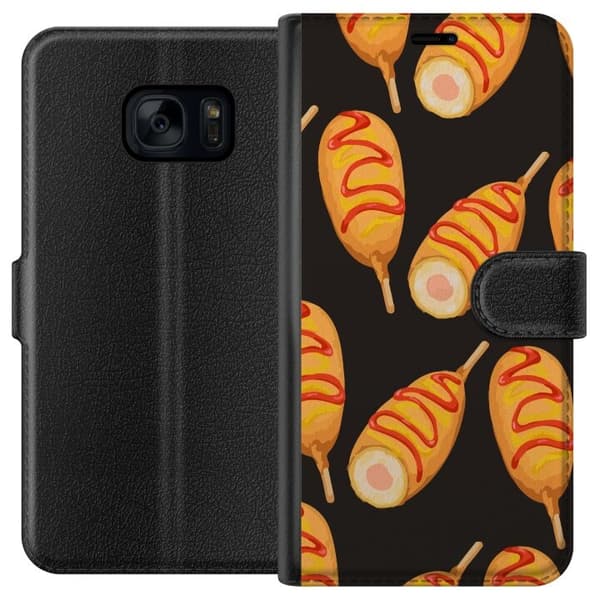 Lommeboketui til Samsung Galaxy S7 med Kyllinglår motiv