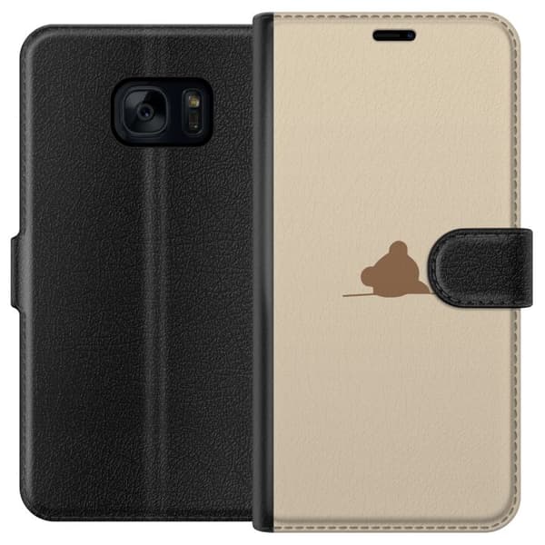 Lommeboketui til Samsung Galaxy S7 med Nalle motiv