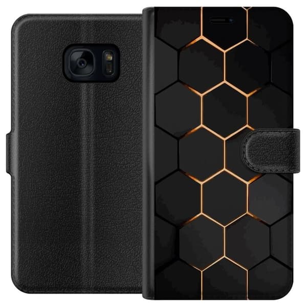 Lommeboketui til Samsung Galaxy S7 med Luksuriøst Mønster motiv