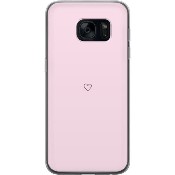 Mobilskal till Samsung Galaxy S7 med Hjärta motiv