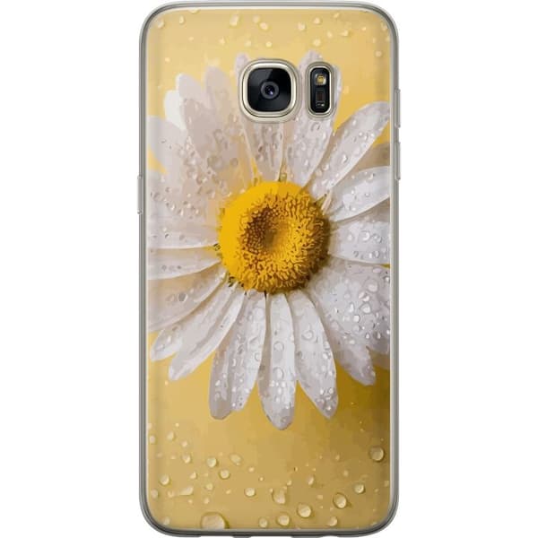 Mobildeksel til Samsung Galaxy S7 edge med Porselensblomst motiv