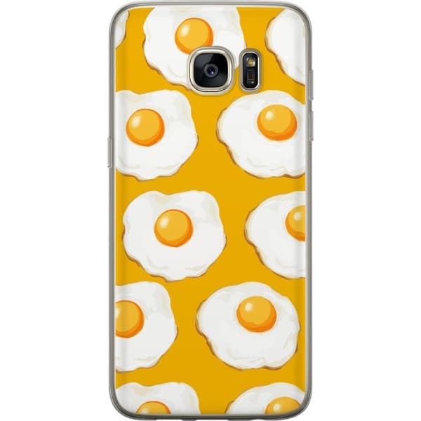 Mobildeksel til Samsung Galaxy S7 edge med Stekt egg motiv