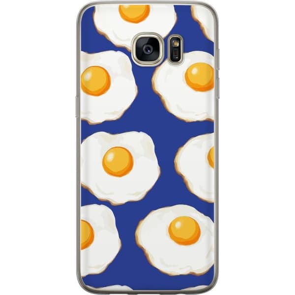 Mobilcover til Samsung Galaxy S7 edge med Stegte æg motiv