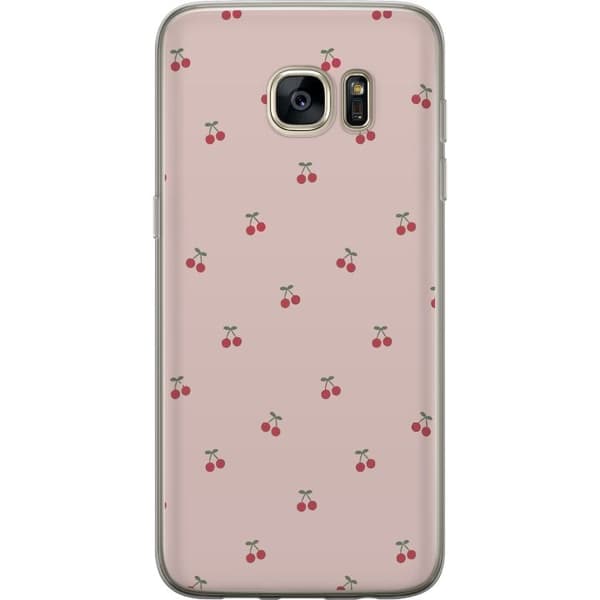 Mobilcover til Samsung Galaxy S7 edge med Kirsebær motiv