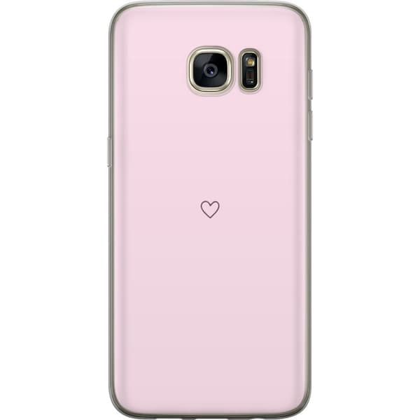 Mobilcover til Samsung Galaxy S7 edge med Hjerte motiv
