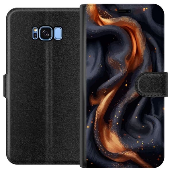 Plånboksfodral till Samsung Galaxy S8 med Eldigt silke motiv
