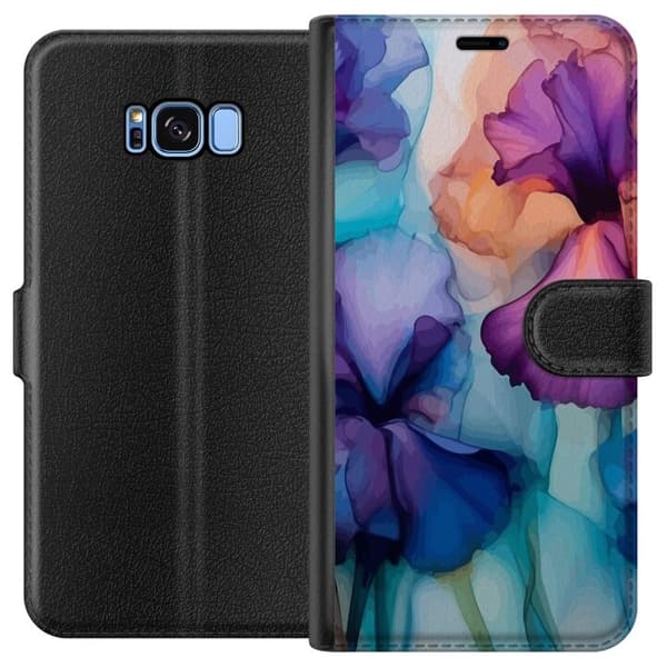 Tegnebogsetui til Samsung Galaxy S8 med Magiske blomster motiv