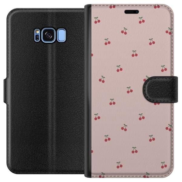Plånboksfodral till Samsung Galaxy S8 med Körsbär motiv