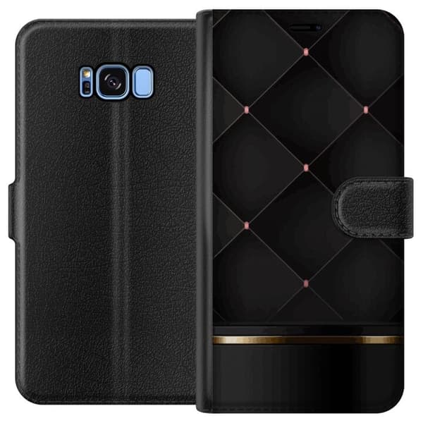Lompakkokotelo Samsung Galaxy S8-laitteelle, jossa on Ylellinen linja kuvio