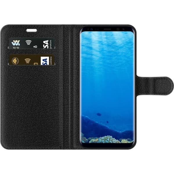 Plånboksfodral till Samsung Galaxy S8 med Guldglans motiv
