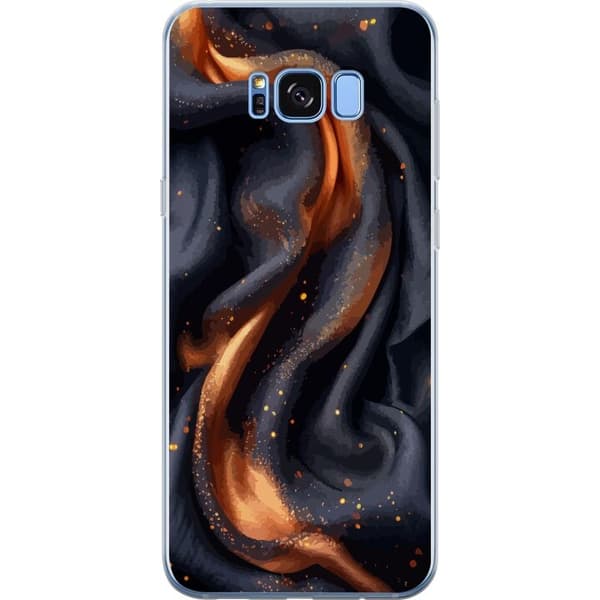 Mobildeksel til Samsung Galaxy S8 med Brennende silke motiv
