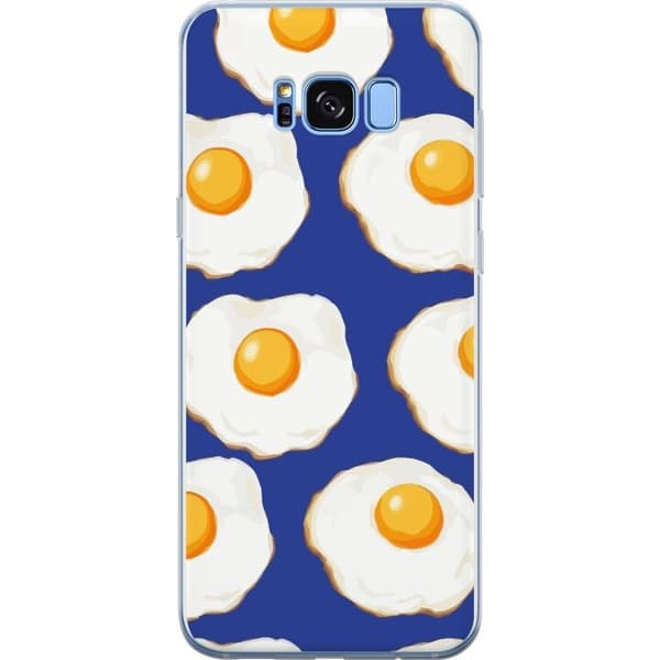 Mobilskal till Samsung Galaxy S8 med Stekta ägg motiv