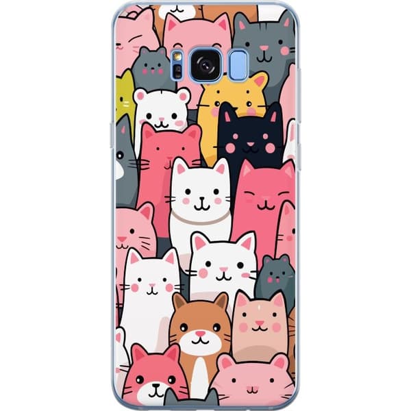 Mobilcover til Samsung Galaxy S8 med Katte mønster motiv
