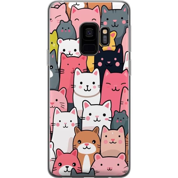 Mobildeksel til Samsung Galaxy S9 med Kattmønster motiv