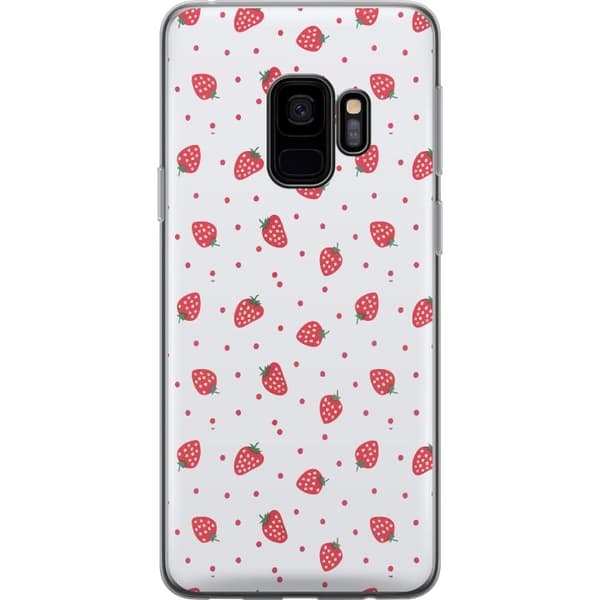 Mobilcover til Samsung Galaxy S9 med Jordbær motiv