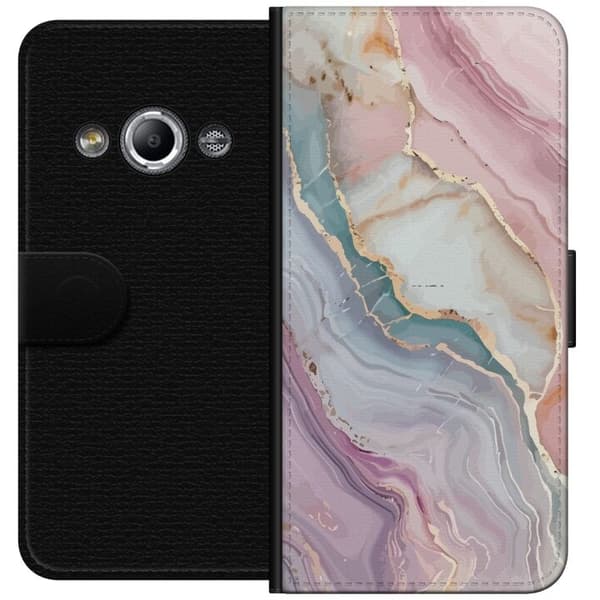 Lommeboketui til Samsung Galaxy Xcover 3 med Marmor motiv