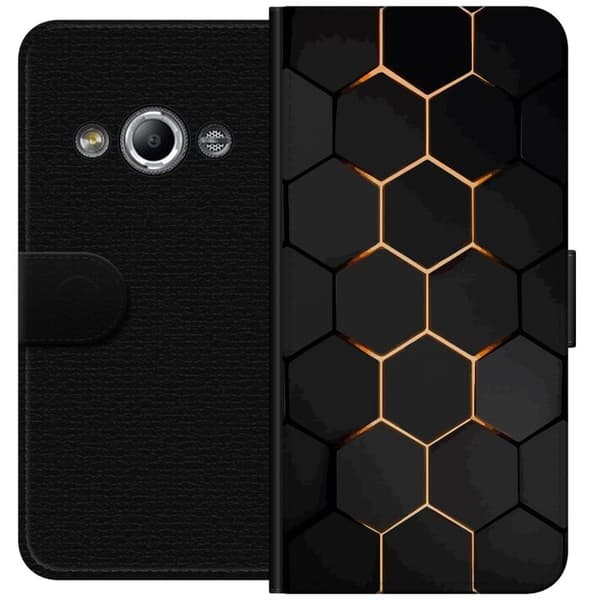 Lommeboketui til Samsung Galaxy Xcover 3 med Luksuriøst Mønster motiv