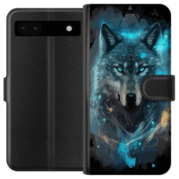 Plånboksfodral till Google Pixel 6a med Varg motiv