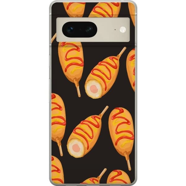Kännykkäkuori Google Pixel 7-laitteelle, jossa on Kanan reisi kuvio
