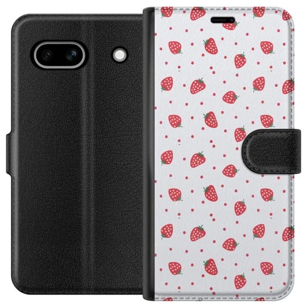 Plånboksfodral till Google Pixel 7a med Jordgubbar motiv